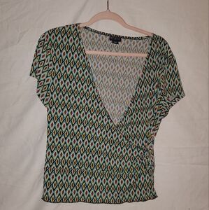 Geometric Patterned Blouse